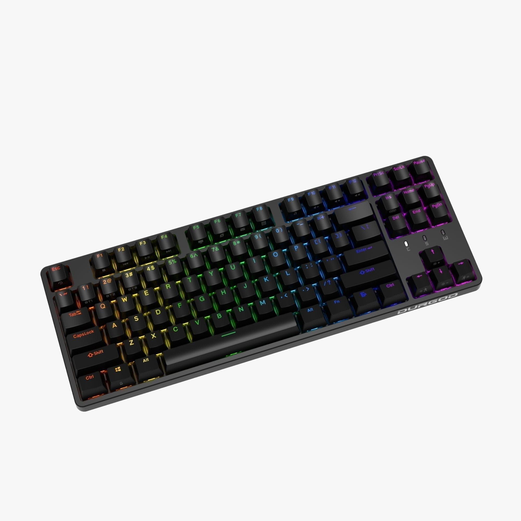 Durgod Cavalry 87w клавиатура (игровая) с RGB подсветкой
