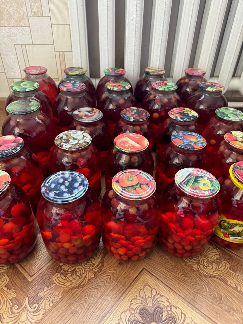 Компот из вишни домашняя