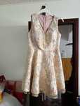 Rochie roz cu auriu