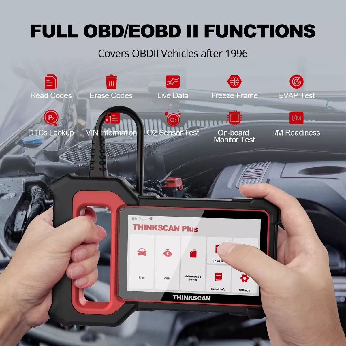 Професионална THINKSCAN Plus S7Авто диагностика  OBD2, двигател, транс