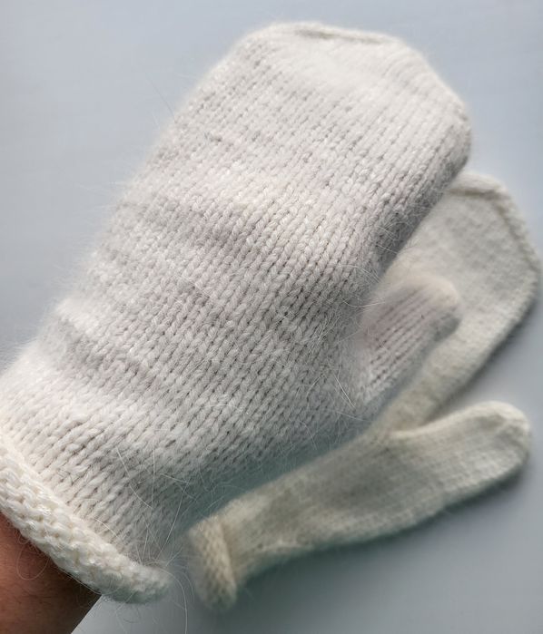 Продам варежки. Пряжа пух норки.