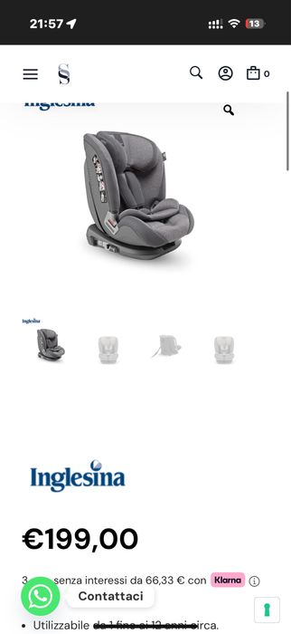 Scaun isofix Inglesina