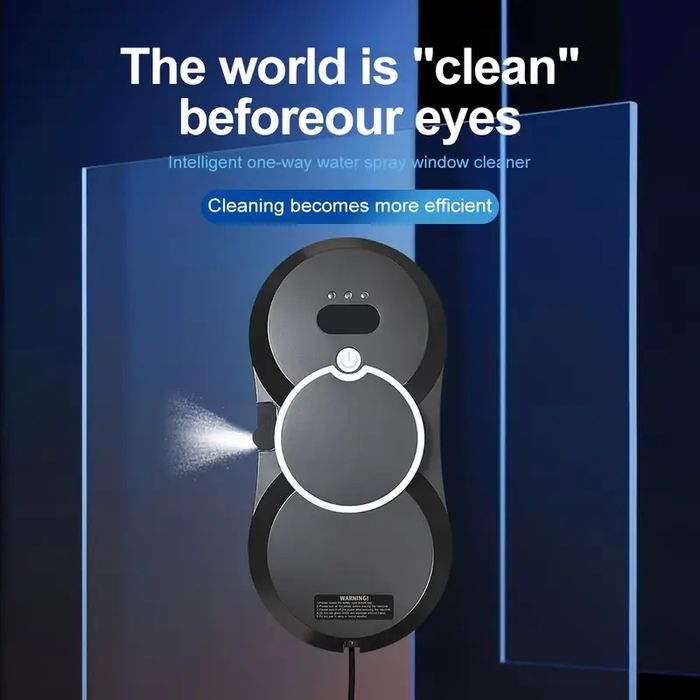 Робот за почистване на прозорци с контейнер за вода