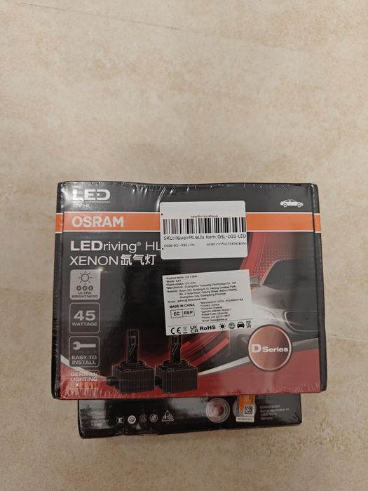 Bec OSRAM LED D1S D3S plug and play xenon de fabrica