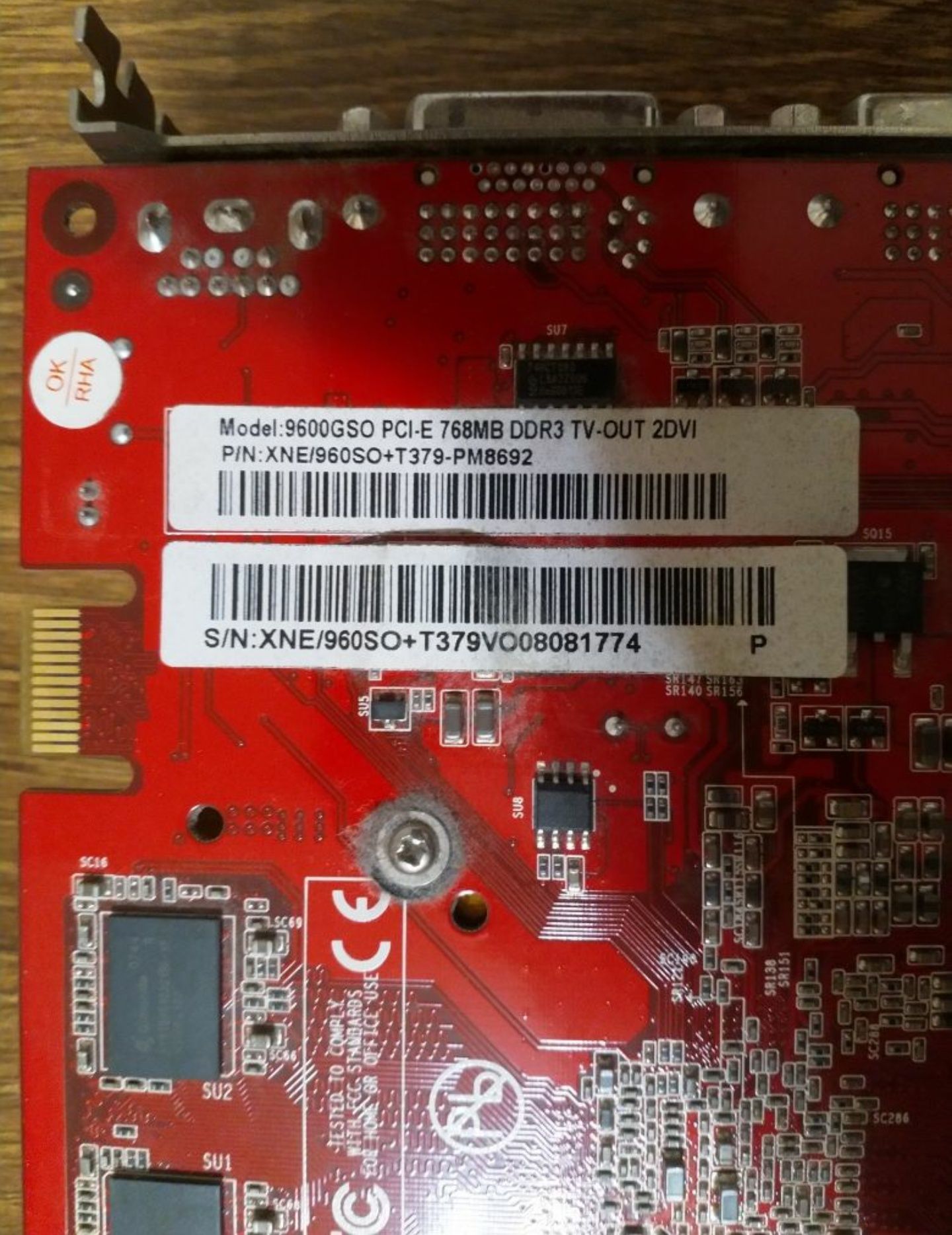 Placa video Daytona Nvidia GeForce 9600GSO GDDR3, 192bit, PCI-E
