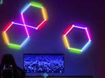 2 hexagoane RGB Dream 150 x 86 cm 84w