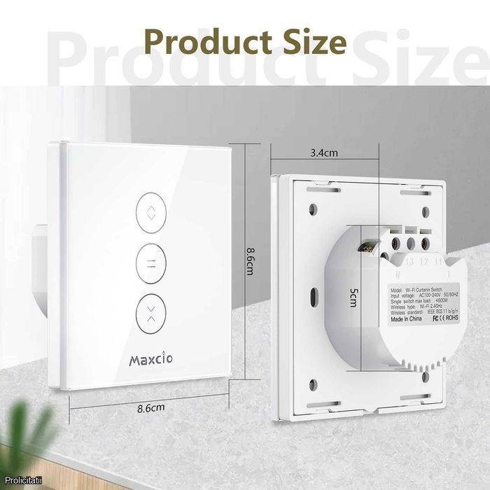 Comutator WiFi pentru rulou electric