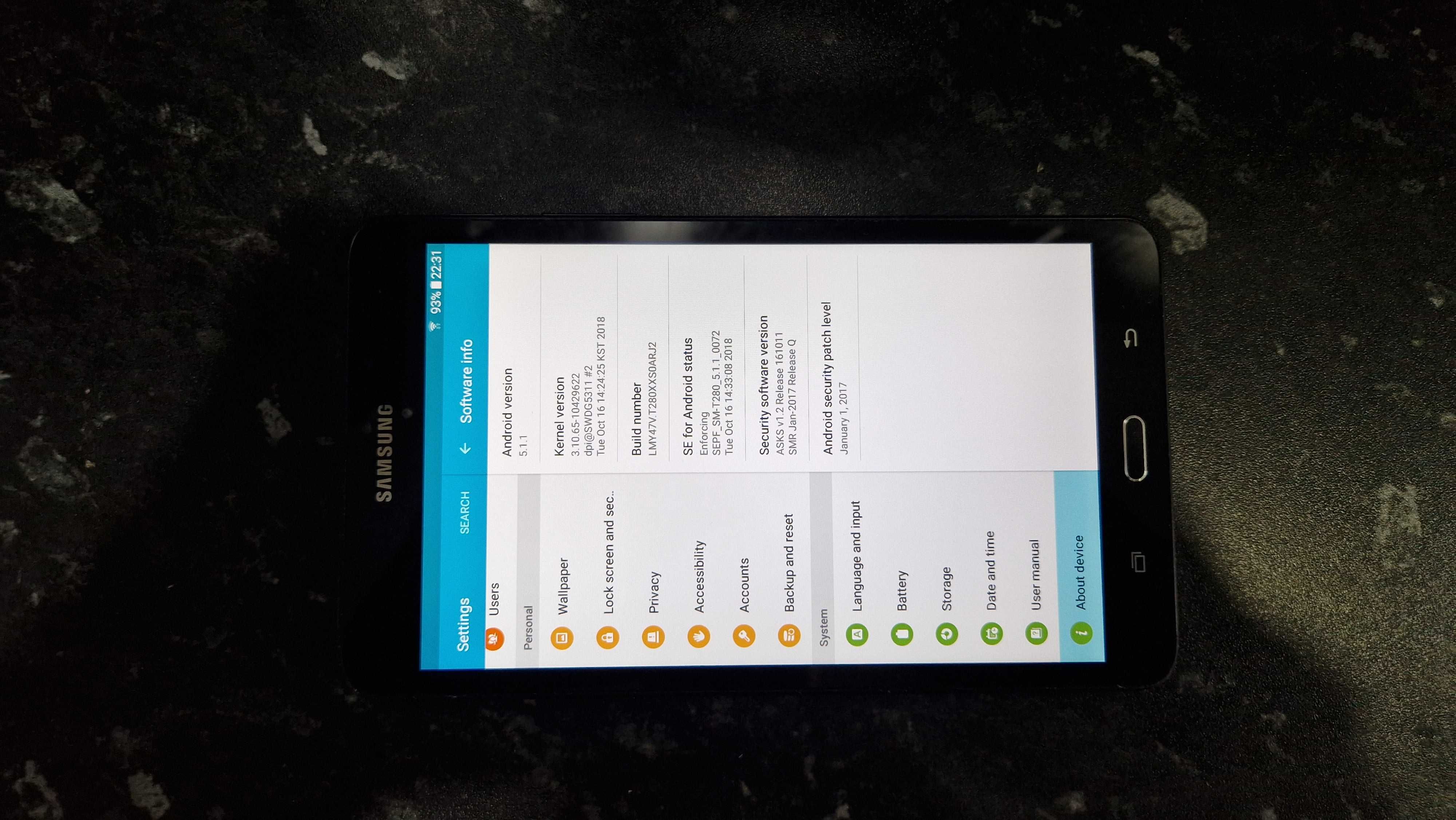 Vand Tableta Samsung Tab A7 Quad Core Black/Neagra la 100lei