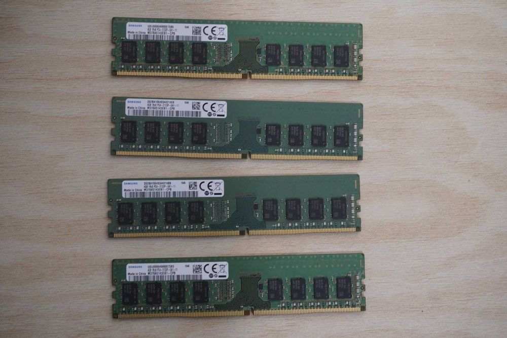 16GB (4x4GB) DDR4 RAM kit 2133 - 2400 Samsung / вкл ДДС