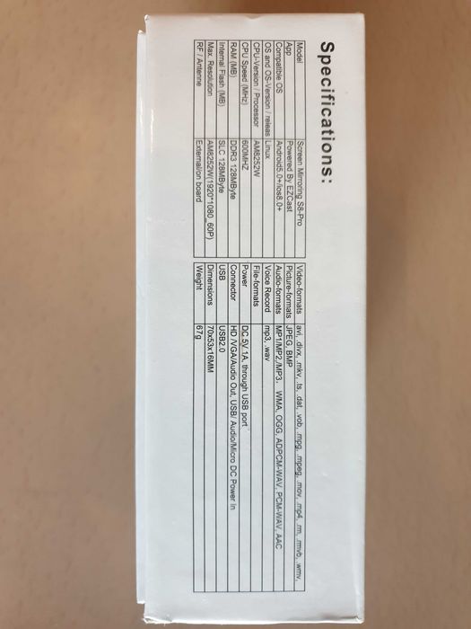 Adaptor-EZCast cu fir pentru oglindire ecran telefon