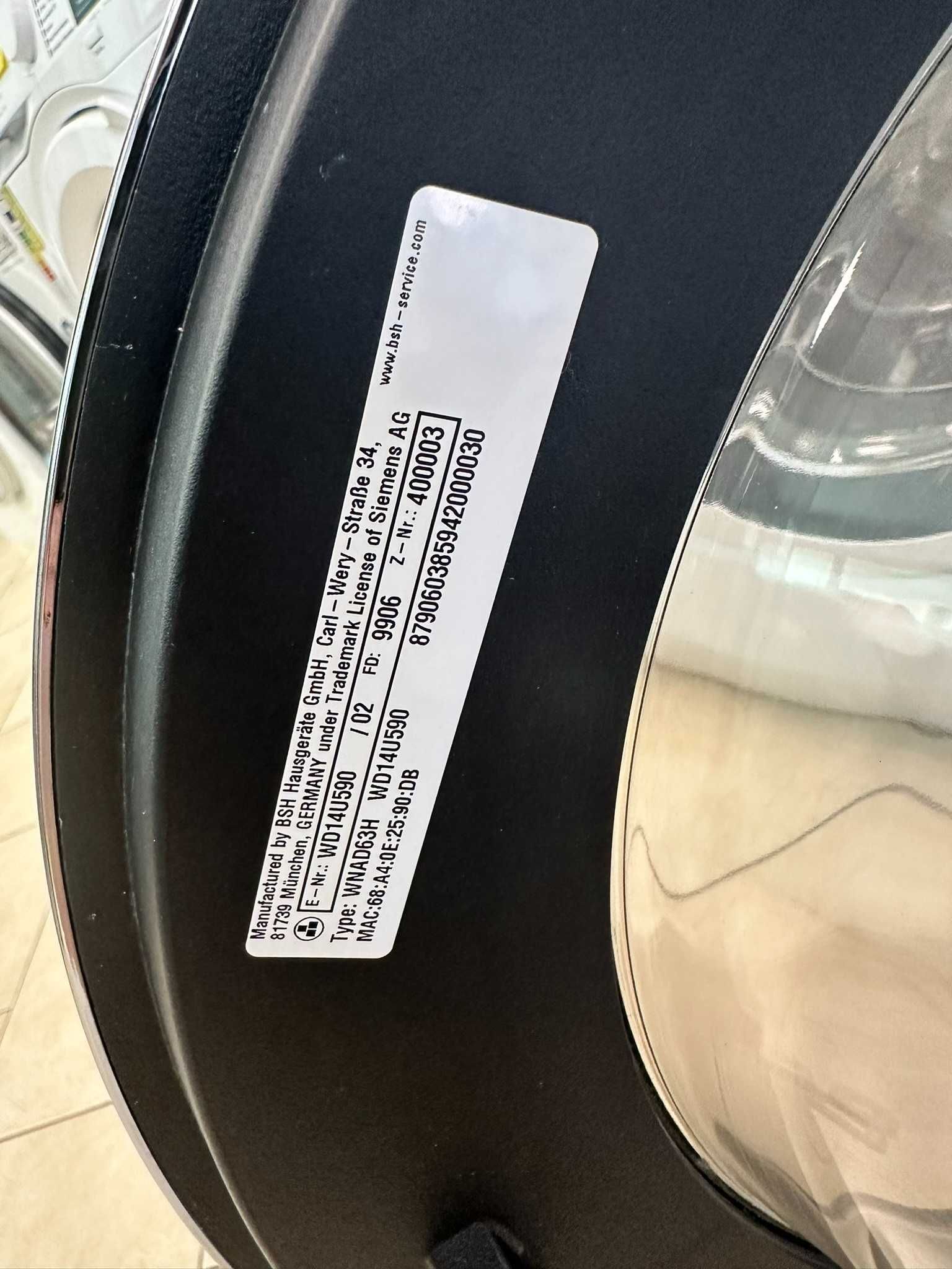 Пералня със сушилня SIEMENS WD14U590 WiFi 10kg/6kg.
