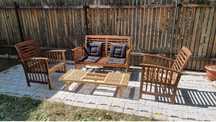 Set Mobilier terasa - gradina din lemn masiv