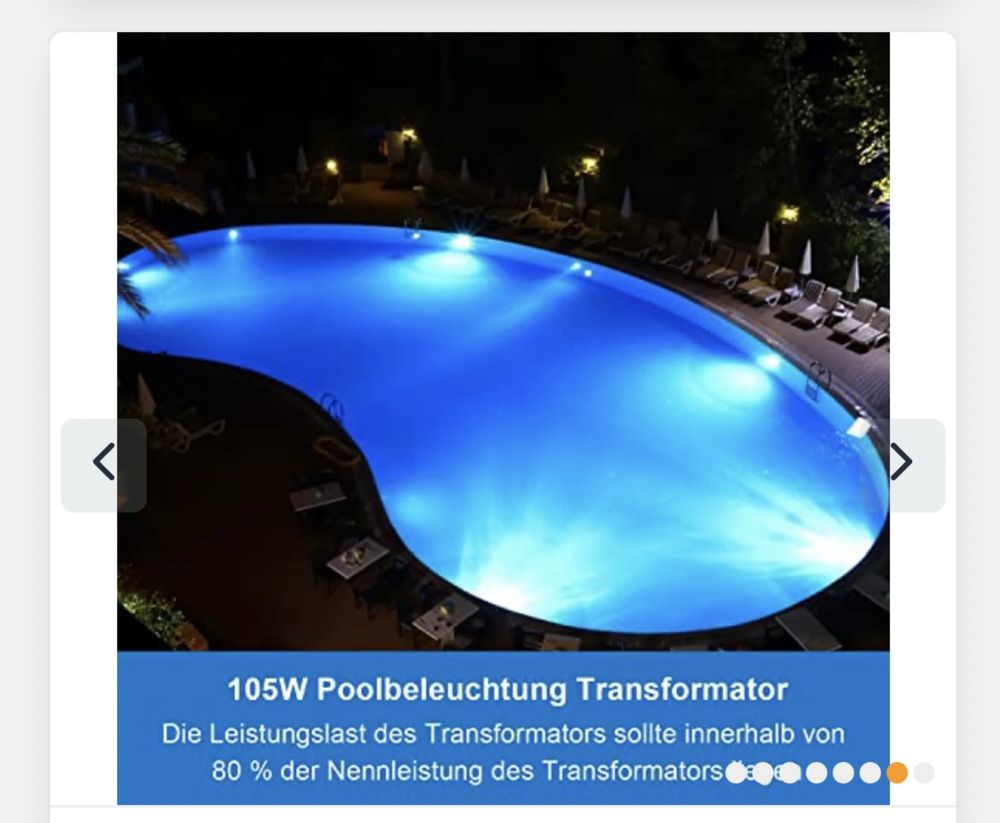 Трансформатор за осветление на басейни