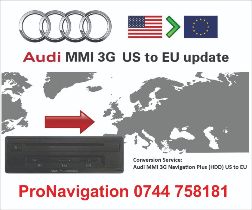 Audi MIB, Update Harti, Activare si Instalare AppleCarplay AndroidAuto