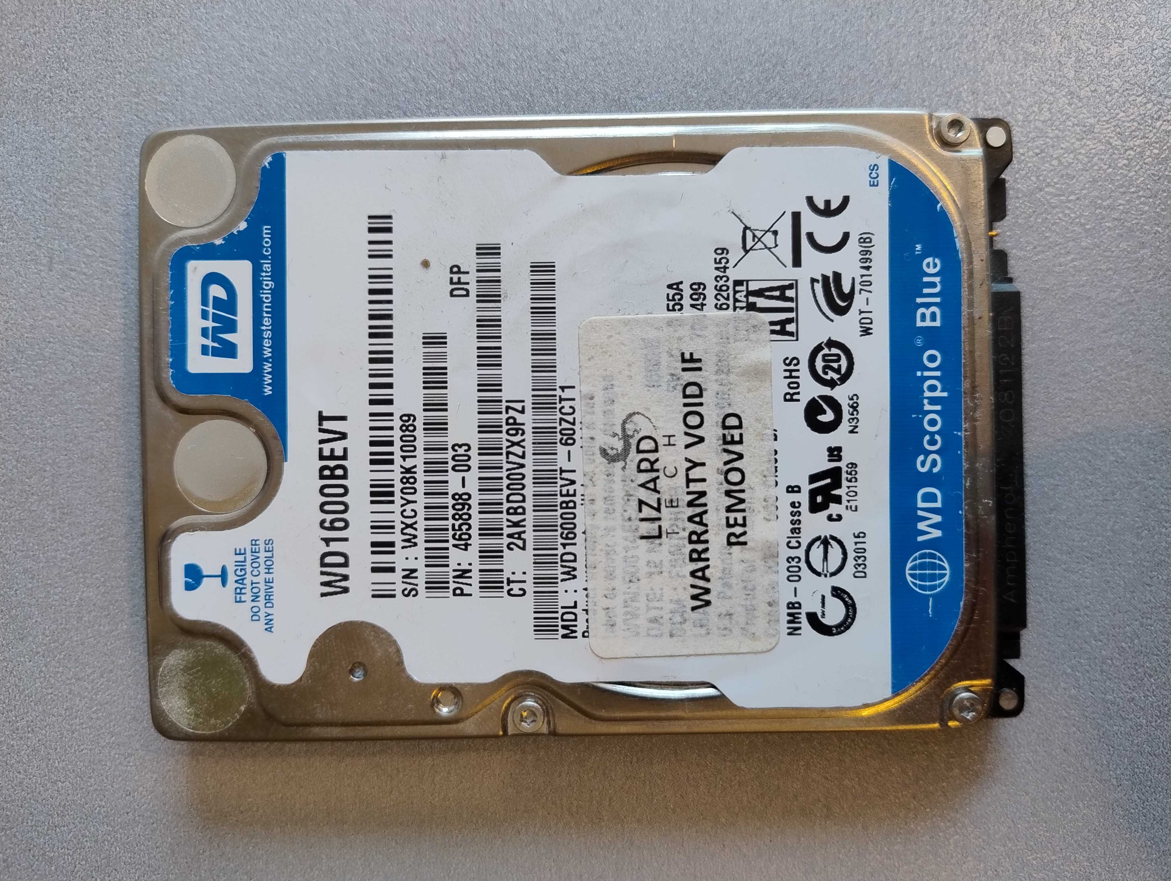 HDD Western Digital 160GB