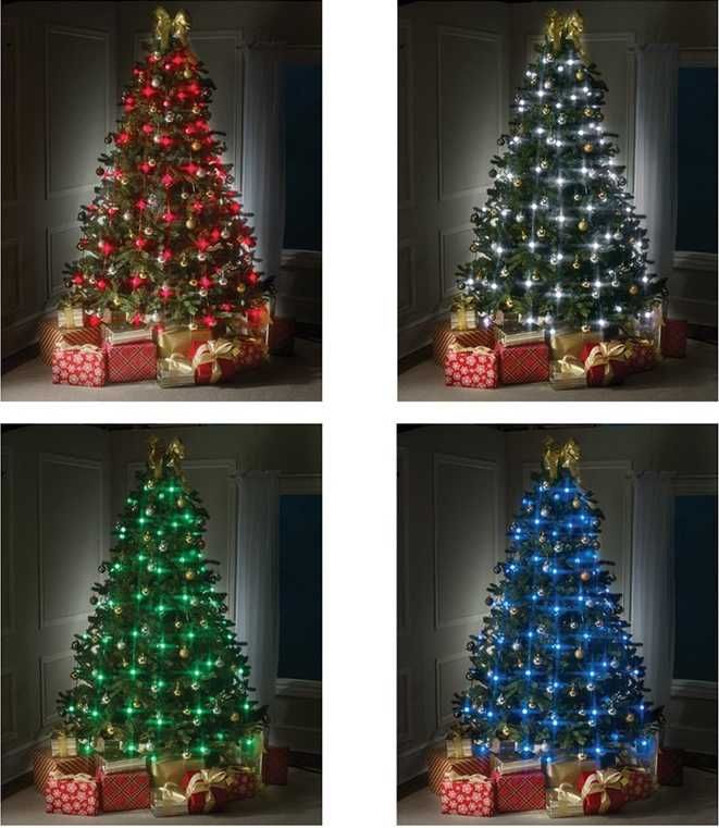 Tree Dazzler: Manunchi Ghirlande luminoase LED RGB pt Pomul de Crăciun