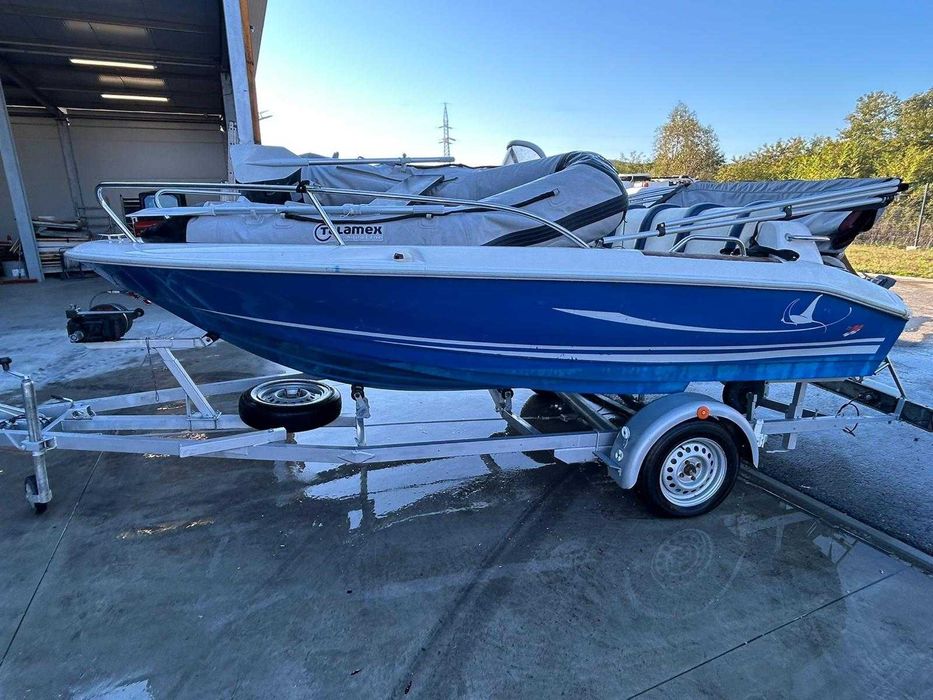 Șalupă Quicksilver Commander 425 + barcă gonflabilă Talamex