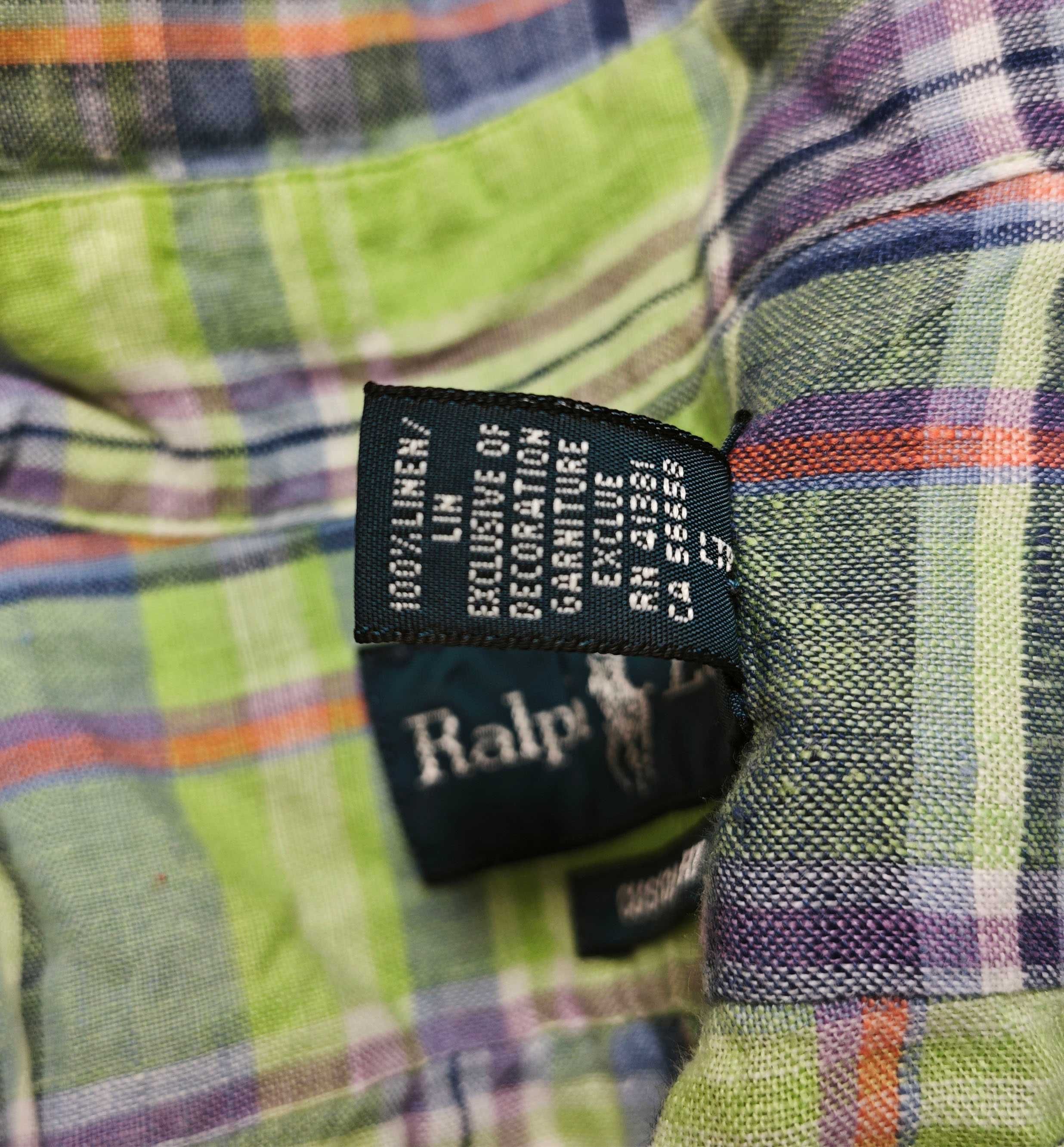 Ralph Lauren 100% Лен Оригинална мъжка риза Размер L