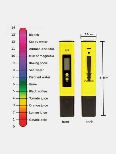 PH метр ПШ метр кислотности жесткости с калибровочными пакетами