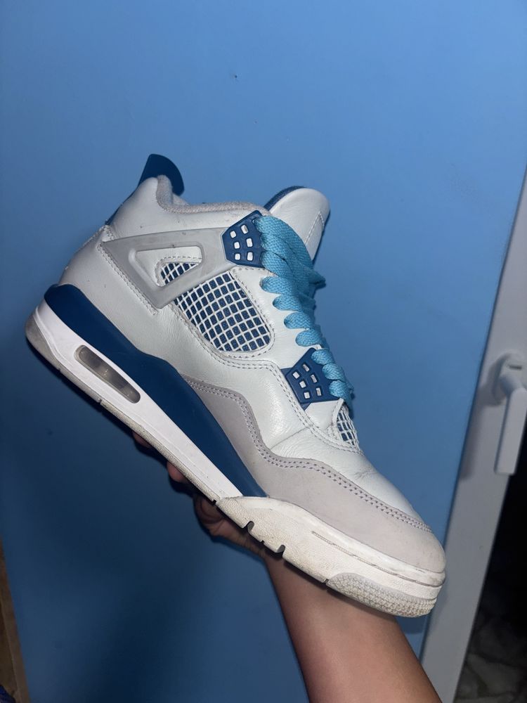 Jordan 4 blue military