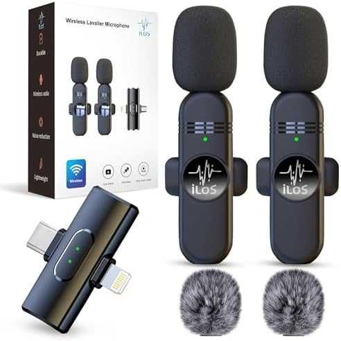 Нов Безжичен клип микрофон с шумопотискане за видео, влог и подкаст