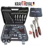 Немски комплект 216 части KraftRoyal инструменти гедоре
