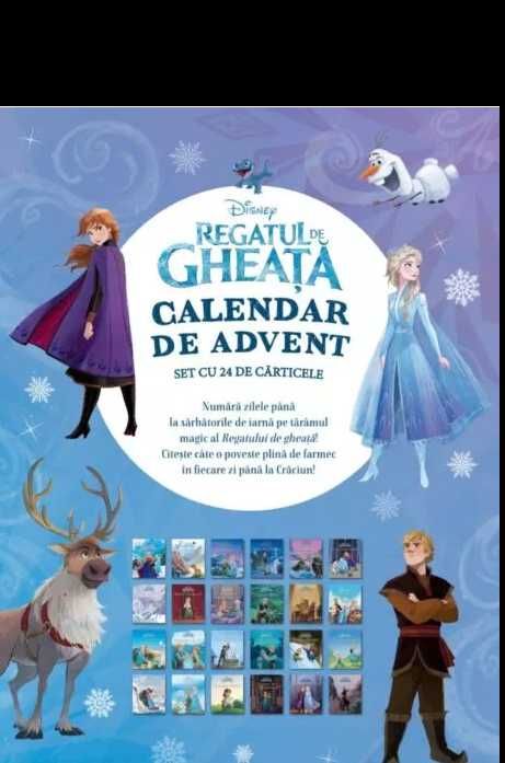 Disney. Regatul de gheata. Calendar de advent Set cu 24 de carticele.