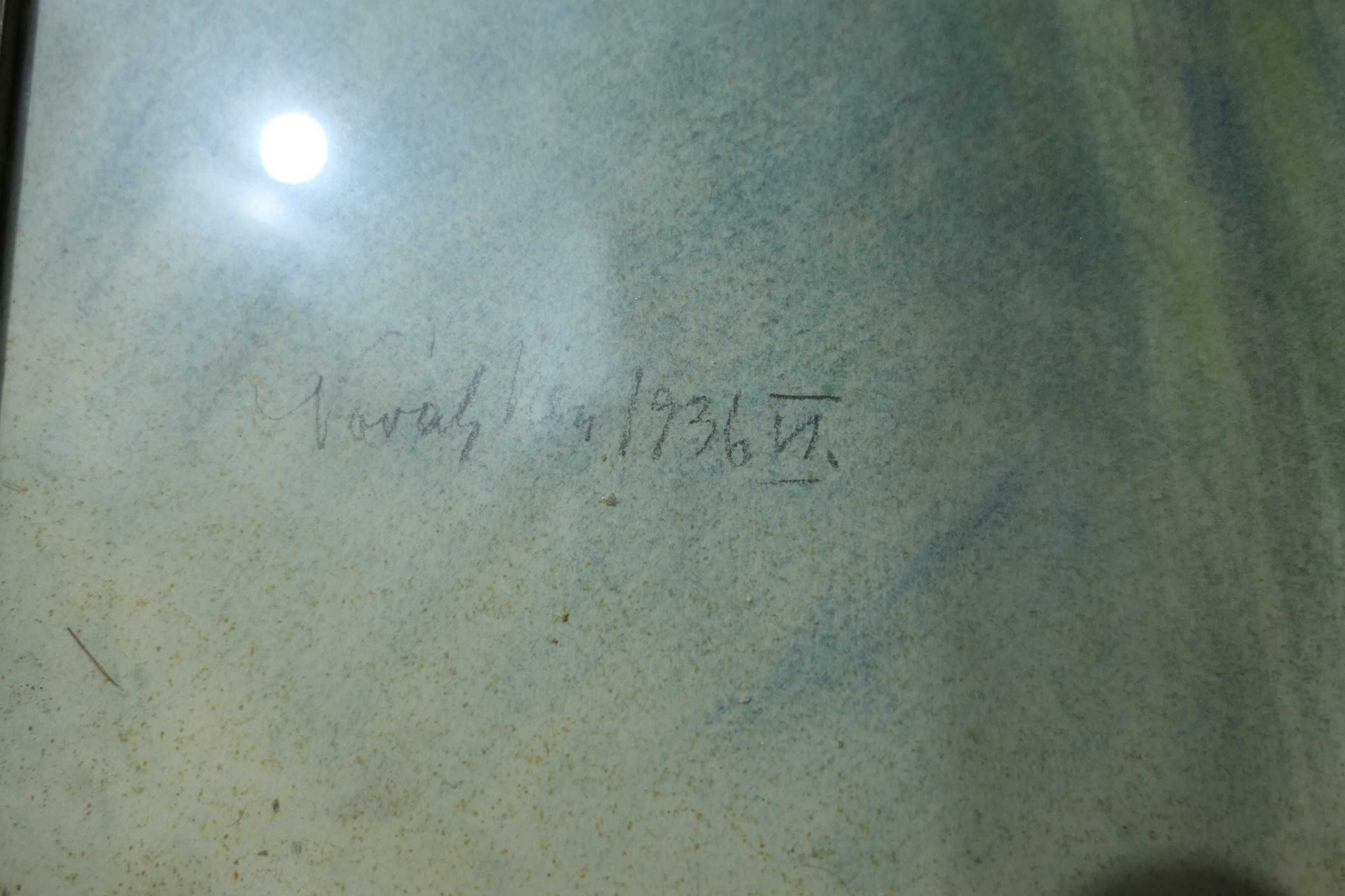 Flori semnat datat NOVAK Vien VI 1936 70/50cm Pastel