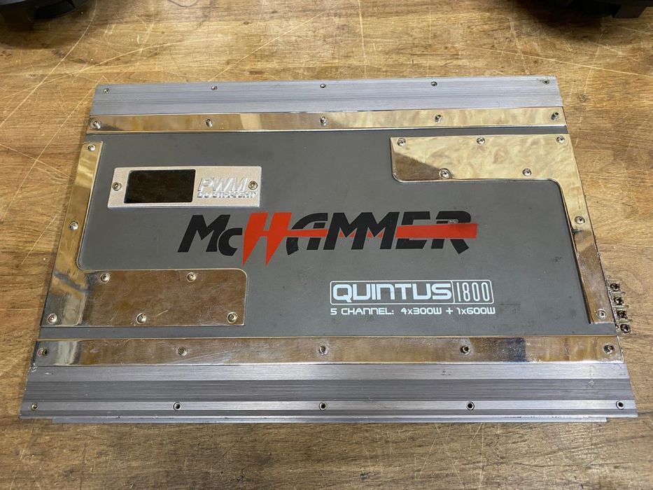 Amplifcator auto ,MC HAMMER Quintus 1800,5 canale,4x300W+1x600W