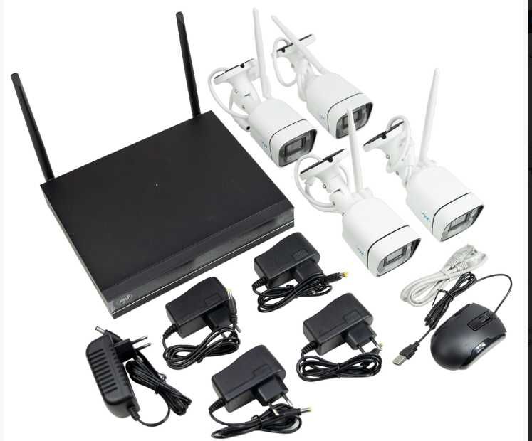Kit supraveghere video PNI House WiFi660 NVR 8 canale si 4 camere