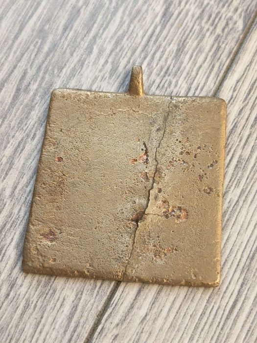 Iconita Foarte Veche Din Bronz Piesa De Colectie