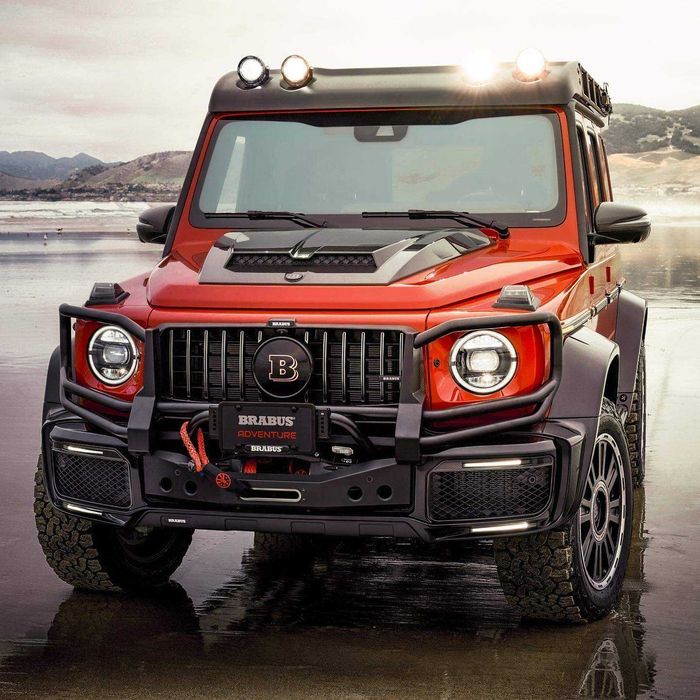 Багажник + Стълба + Карбон Спойлер и лед прожектори Mercedes G W464
