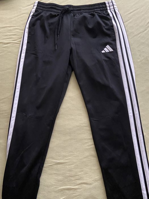 Adidas мъжки анцунг - черен с бели ленти