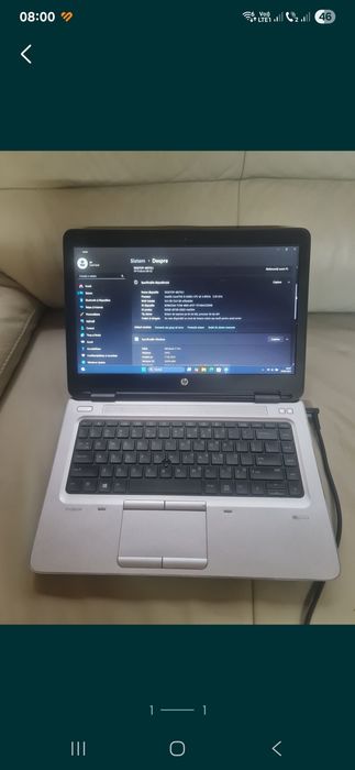 Laptop HP, display 14, i5-6300, ram 16g , bat 3 ore