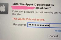 Указанный Apple ID неактивен - Восстановление неактивного Apple ID!