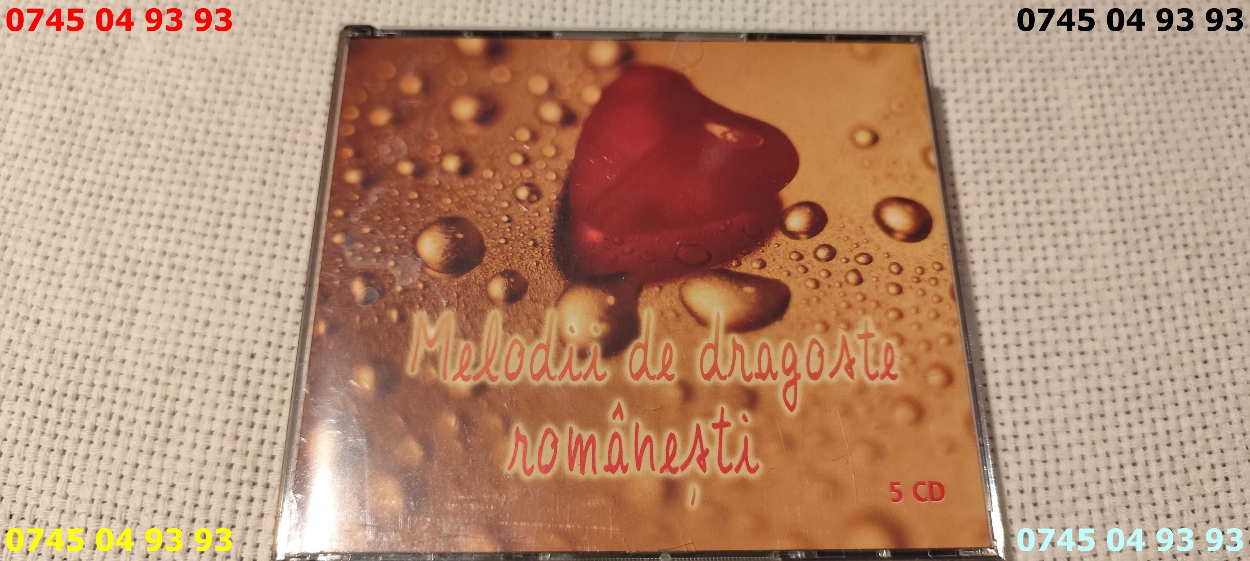 muzica cantece melodii de dragoste romanesti 5CD originale