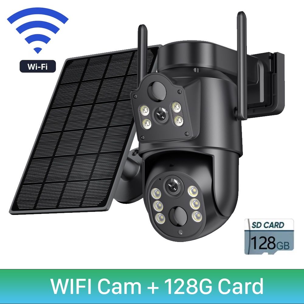 Quyosh paneli WiFi IP kamera 360 PTZ Solar camera