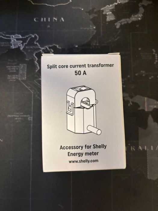 Токов трансформатор Shelly 50A, Бял