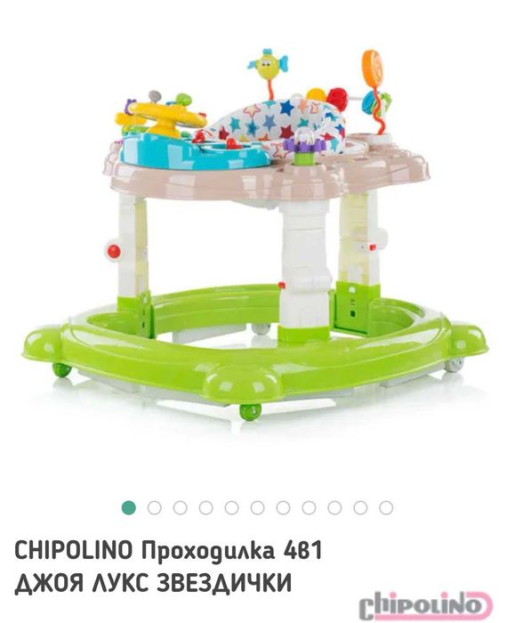 Бебешка проходилка 4в1 Chipolino Джоя лукс, звездички