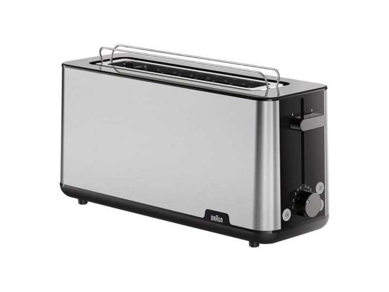 Тостер с Дълъг Слот за 2 Филии Braun PurShine HT1610BK, 1030W