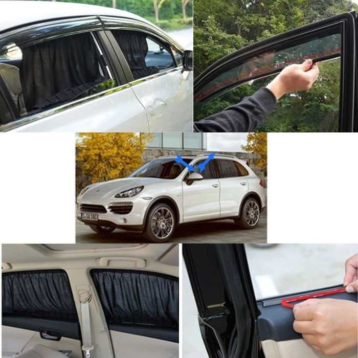 Перде странично 01 - 2бр к-т - черно или бежаво