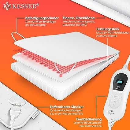Електрическо одеяло KESSER®, 150 x 80 см, с автоматично изключване