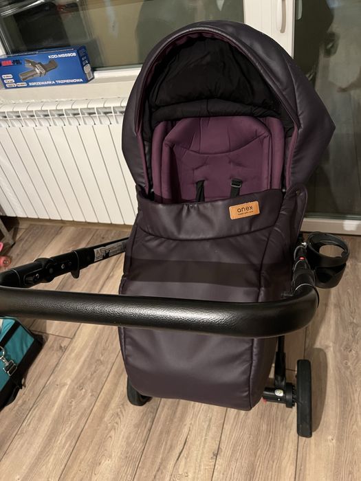 Бебешка количка ANEX PURPLE