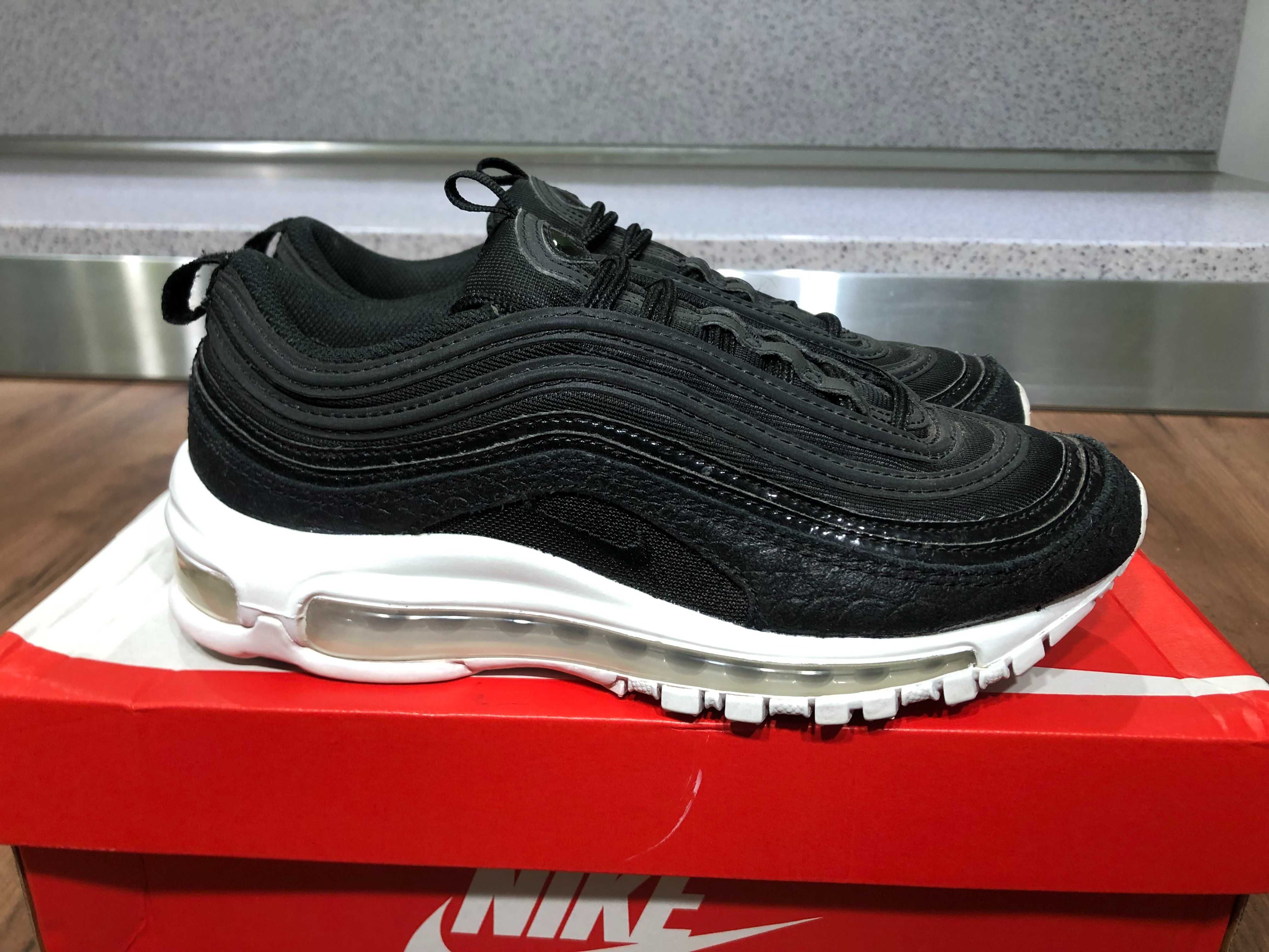 ОРИГИНАЛНИ *** Nike Air Max 97 Premium / Black Skin White