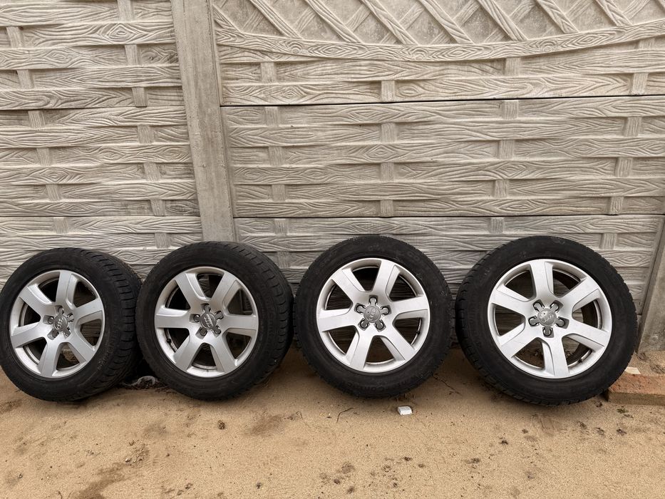 Set 4 jante  originale Audi cu anvelope