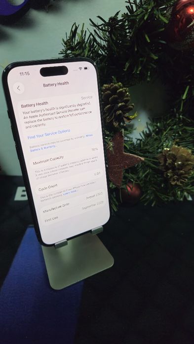 iPhone 15 Black 5G 128GB Baterie:78%.Preṭ fix!