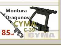 Montura  O P T I C A  pentru luneta pentru modelele DRAGUNOV si AK-uri