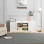 Comoda tv alb ZINUS , inchidere soft-close ,Lichidare stoc