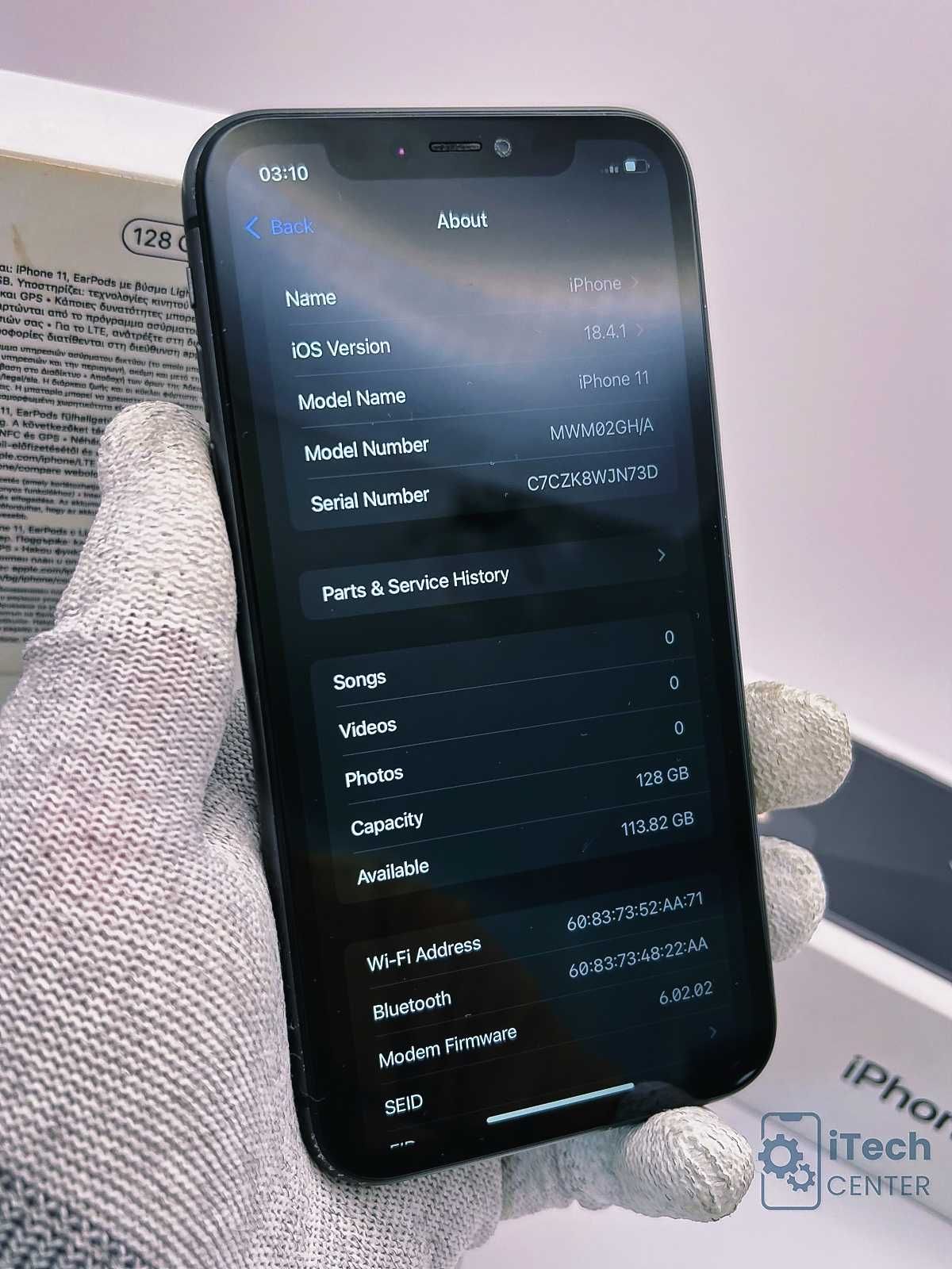 iPhone 11, 128GB, Black, 100% батерия, ОТЛИЧЕН!