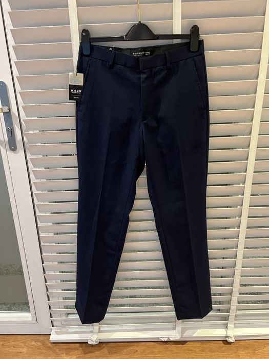 Pantaloni bleumarin albastru Primark costum barbat W30 L32